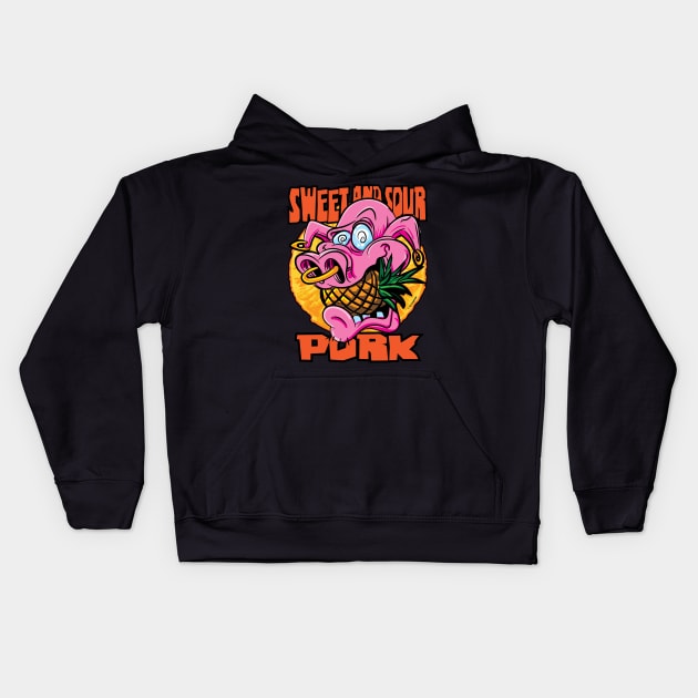 Sweet and Sour Pork Kids Hoodie by eShirtLabs